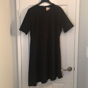 Womens Gal Meets Glam Black Asymmetrical Dress Size 16